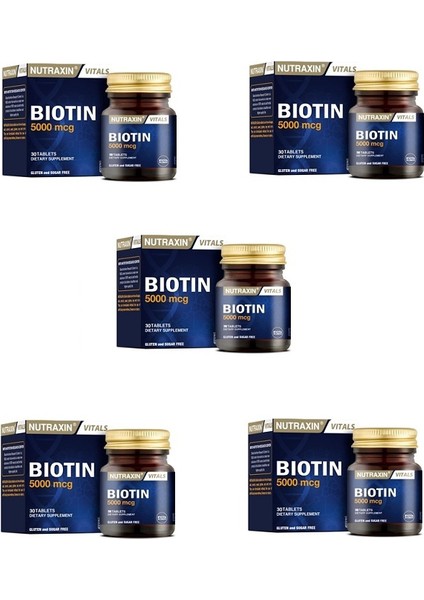 Bıotın 5000 Mcg 30 Tablet 5 Adet