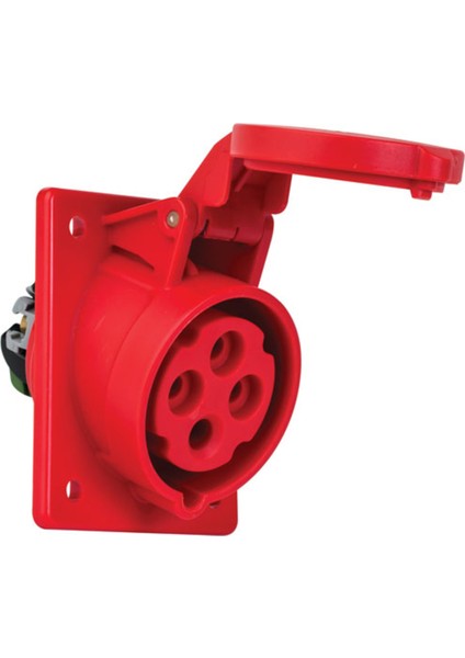 4X16A IP44 Eğik Makine Prizi Mete Enerji