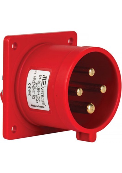 4X32A IP44 Makine Fişi Mete Enerji