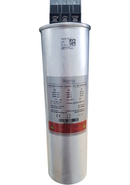 10KVAR/400V Tüp Kondansatör Sigma