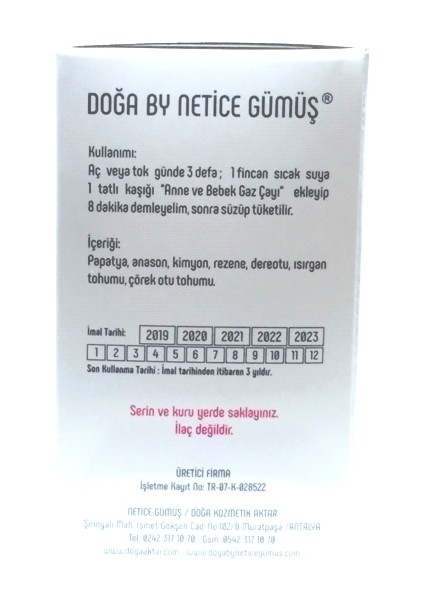 Anne Bebek Süt ve Gaz Çayı Doga By Netice Gümüş