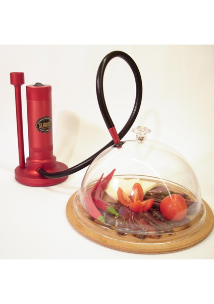 Hızlı Fümeleme Makinesi Kırmızı + Fanus + 2 Adet Yedek Talaş fiyatları