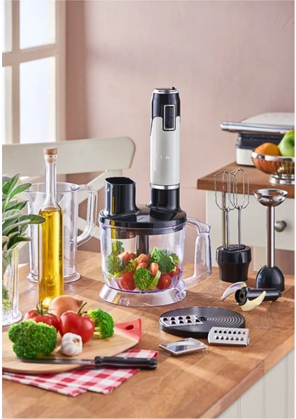 SHB-3178 Beiqe El Blender Seti Beyaz