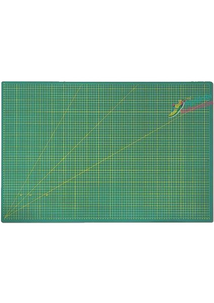 Goldenway Kesme Matı Yeşil Kesim Lastiği Deri El Aleti A2 45X60 cm