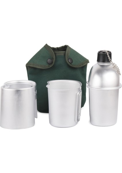 Beauty Life 4 Adet Tencere Seti Alüminyum Askeri Kantin Fincan (Yurt Dışından) fiyatları