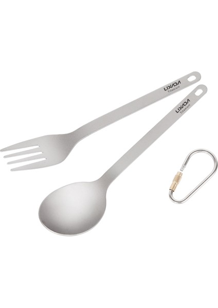 Lixada Hafif Titanyum Yemek Çatal ve Kaşık Sofra Takımı (Yurt Dışından)