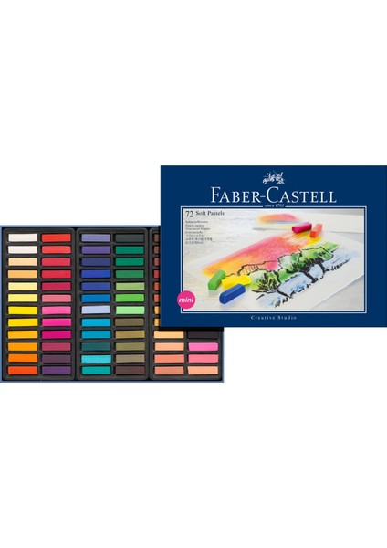 Faber Castell Creative Studio Toz Pastel Boya, Yarım Boy 72 Renk