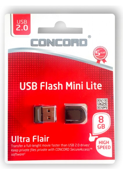 8 GB Mini Lite USB Flash Bellek Concord