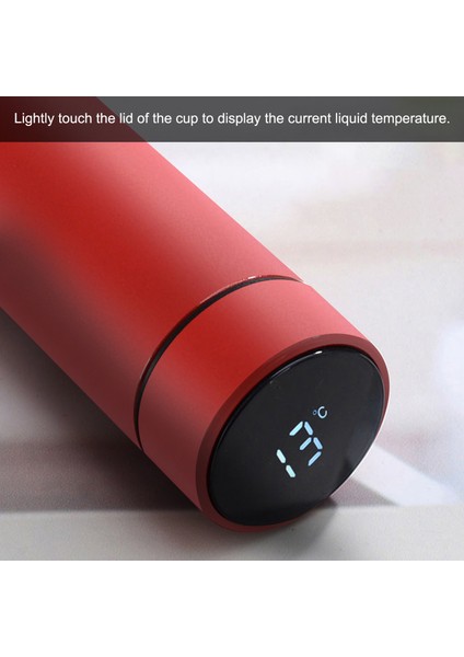 LED Sıcaklık Göstergeli Araba Kupası Paslanmaz Gri (Yurt Dışından) fiyatları