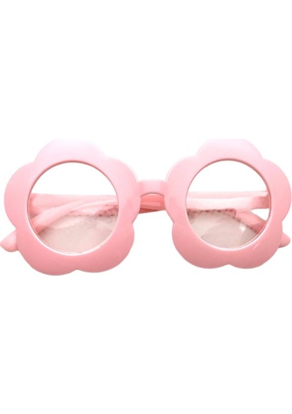 Çiçek Şekli Özel Efekt Güneş Gözlüğü Ilginç Işık Kırınım Gözlük Pembe