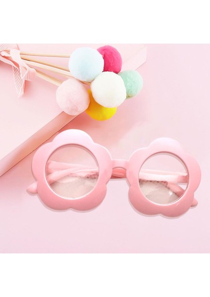 Çiçek Şekli Özel Efekt Güneş Gözlüğü Ilginç Işık Kırınım Gözlük Pembe modelleri