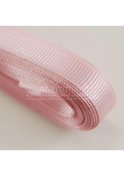 Parti Vitrini Pembe Grogren Kurdela 1 Cm. x 10 Metre