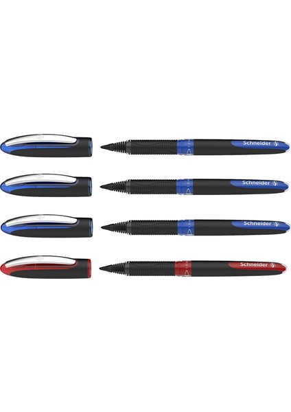 One Sign 1,0 mm Roller Imza Kalemi 3 Mavi 1 Kırmızı