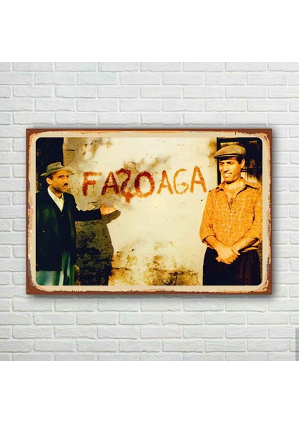 Bergen Retro Ahşap Poster