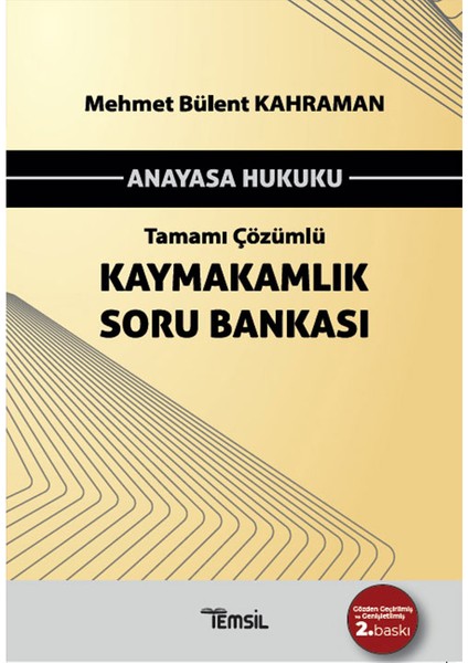 Kaymakamlık Soru Bankası Anayasa Hukuku