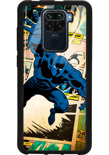 Xiaomi Redmi Note 9 Black Panther Kara Panter Tasarımlı Glossy Telefon Kılıfı
