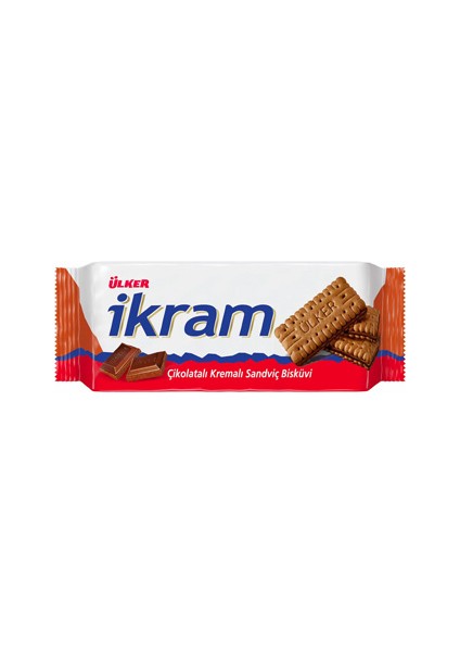 Ülker Ikram Çikolatalı Kremalı Sandviç Bisküvi (84 G)