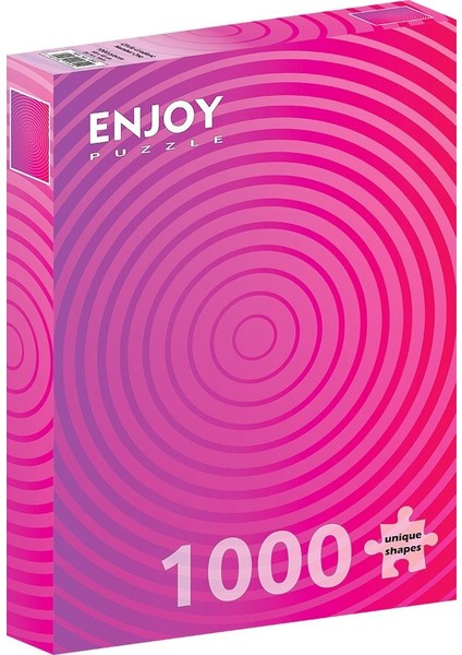 Puzzle 1000 Parçalık Mor/pembe Daire Gradyan Puzzle