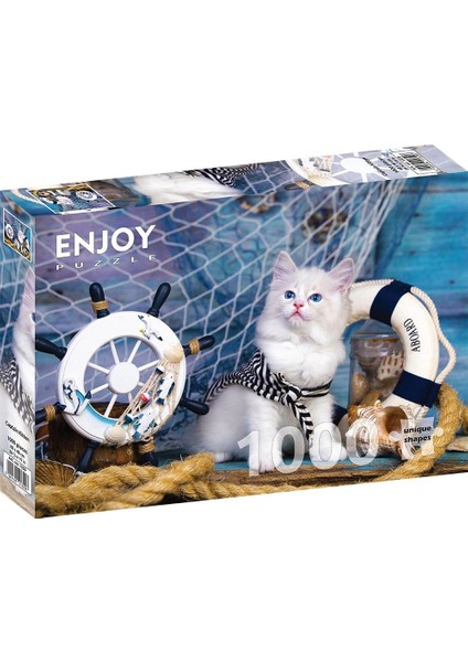 Puzzle 1000 Parça Kaptan Kedi Yavrusu Puzzle