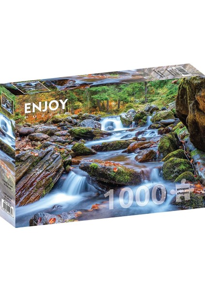 1000 Parça Sonbaharda Akan Dere Puzzle