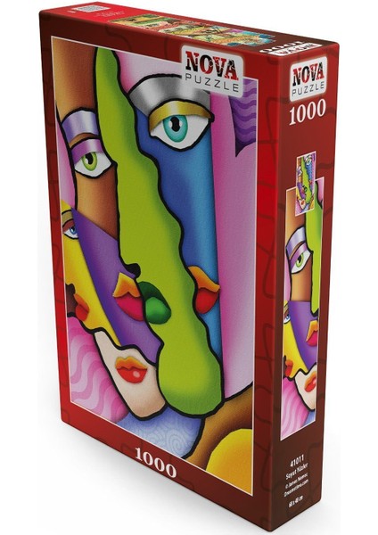 Nova Puzzle 2X1000 Parça Kübist Portre ve Soyut Yüzler Puzzle Seti