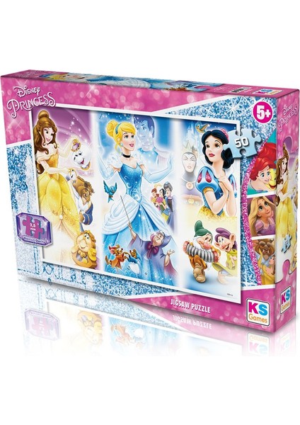 50 Parça Disney Prensesler Puzzle