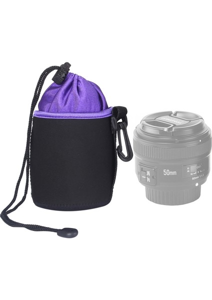 8.5X10 cm Lens Iç Safra Çantası Su Geçirmez Koruyucu Kılıf（mor） (Yurt Dışından)