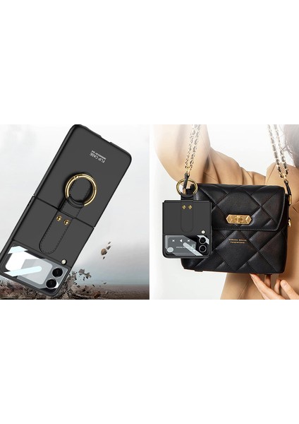 Samsung Galaxy Z Flip 3 Kılıf Soft Slim Ringfold Case
