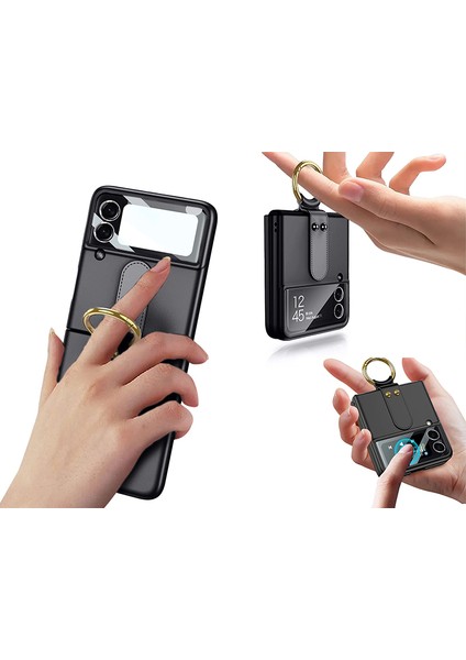 Samsung Galaxy Z Flip 3 Kılıf Soft Slim Ringfold Case