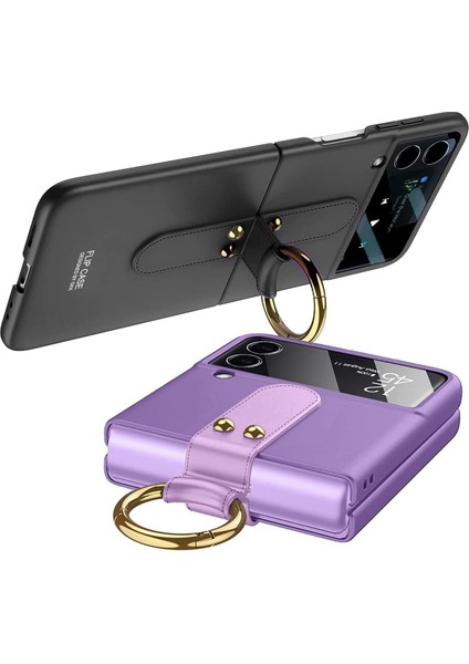 Samsung Galaxy Z Flip 3 Kılıf Soft Slim Ringfold Case