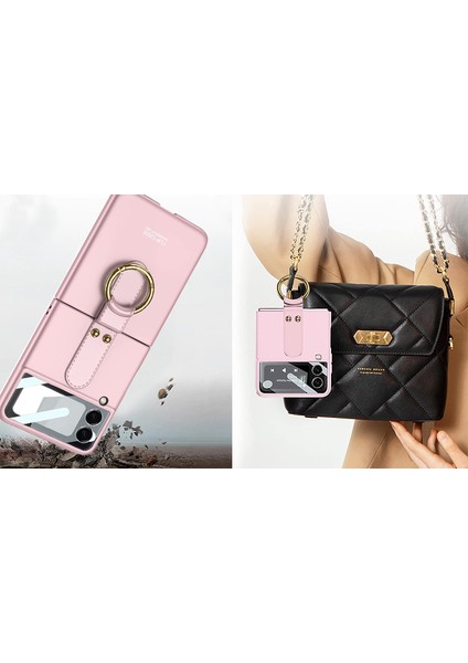 Samsung Galaxy Z Flip 3 Kılıf Soft Slim Ringfold Case