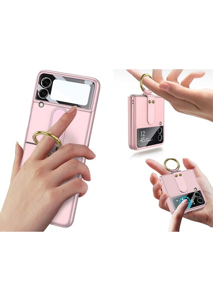 Samsung Galaxy Z Flip 3 Kılıf Soft Slim Ringfold Case