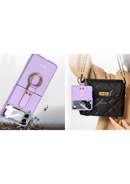Samsung Galaxy Z Flip 3 Kılıf Soft Slim Ringfold Case
