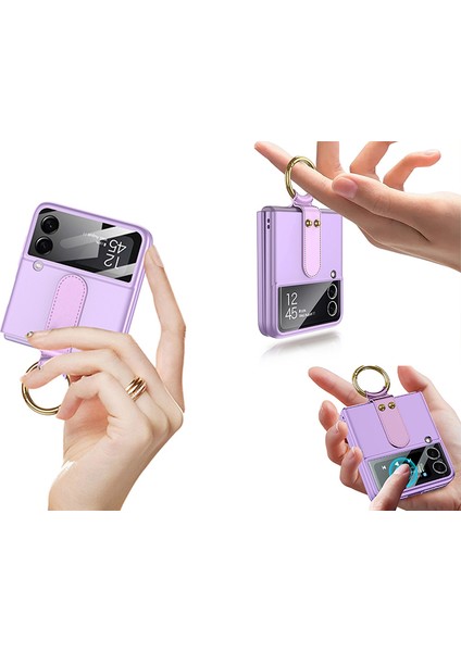 Samsung Galaxy Z Flip 3 Kılıf Soft Slim Ringfold Case