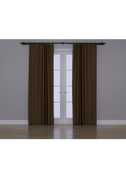 Blackout Karartma Özellikli Perde Kahve Bej fiyatları