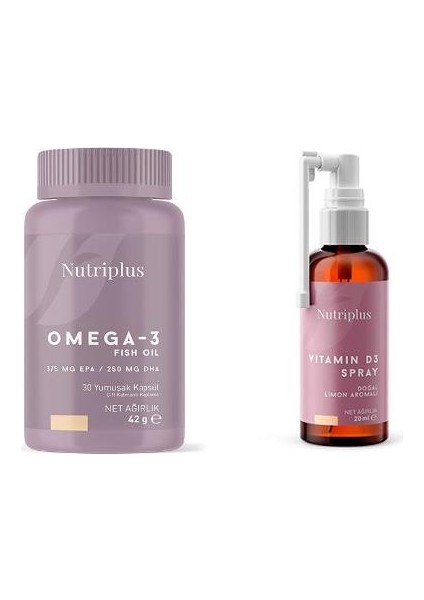 Nutriplus Aktif Yaşam Set - Omega 3 + Vitamin D3