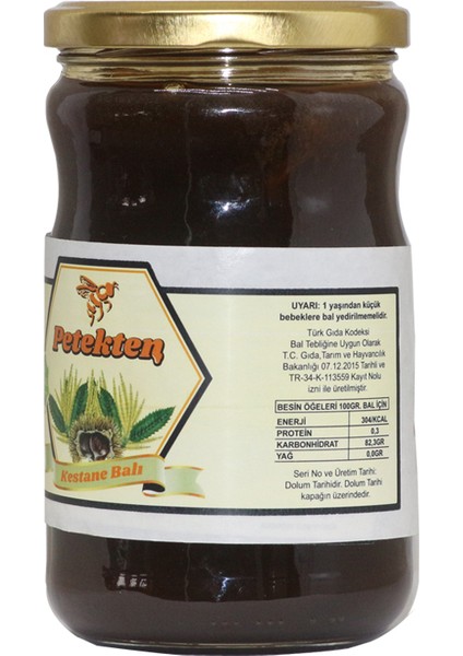 Doğal Kestane Balı 850 gr fiyatları