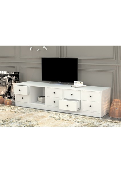 Çekmeceli Tv Ünitesi Beyaz 163 cm TVT-1021-Ç modelleri