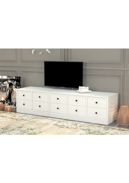 Çekmeceli Tv Ünitesi Beyaz 163 cm TVT-1026-Ç fiyatları