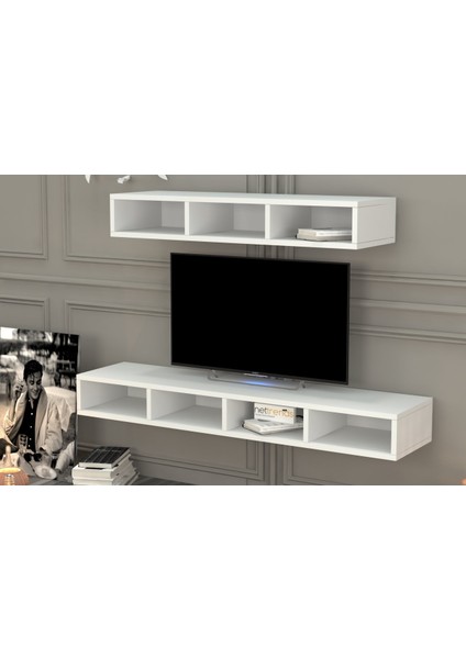 Duvar Tv Ünitesi Beyaz TVT-1204 fiyatları