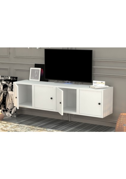 Kapakli Duvar Tv Ünitesi Beyaz TVT-1208-Ç fiyatları