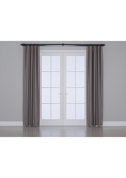 Blackout Karartma Özellikli Perde Metalik Gri