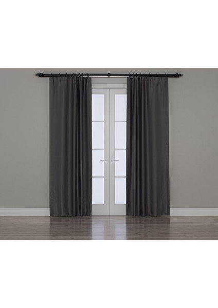 Blackout Karartma Özellikli Perde Koyu Gri fiyatları