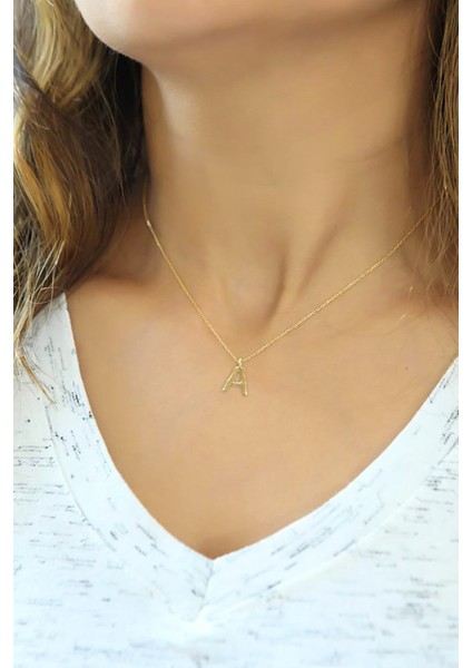 Bambu Y Harf 925 Ayar Gümüş Kolye 201020475 modelleri