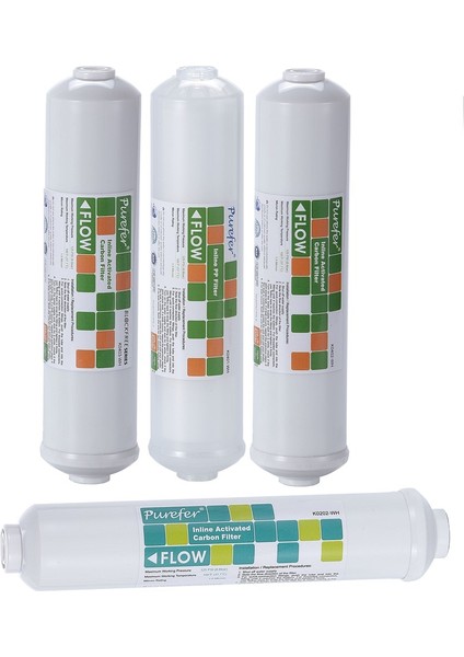 - Su Arıtma Cihazları 12" Inline 4'lü Filtre Seti Nsf Sertifikalı