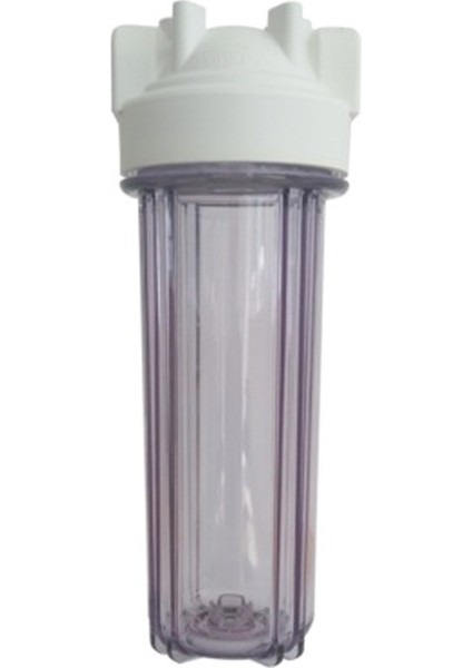 - Su Arıtma 10'' Şeffaf Filtre Kabı 3/4 Bağlantı Nsf Sertifikalı