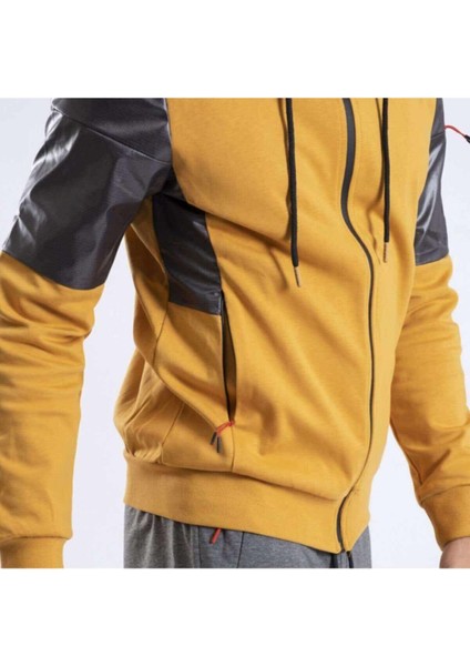 Erkek Fermuarlı Hırka - Hardal modelleri