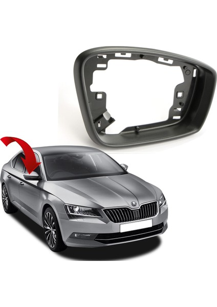 Skoda Superb Sağ Ayna Çerçevesi 2015-2020 3V0857532