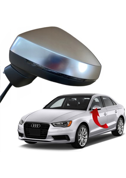 Audi A3 Sedan Sol Ayna Komple Katlanır 2012-2019 8V5857409B