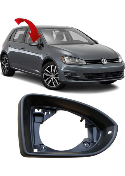 Vw Golf 7-7.5 Sağ Ayna Çerçevesi 2013-2019 5G0857602